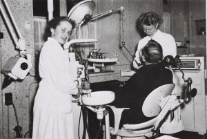 Zahnarztpraxis von Frau Vahsen um 1950