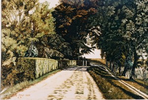 Weg zum Korbhaus – Gemälde von Christian Seebade 1929