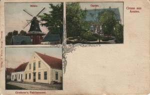 Postkarte von Grothenns Etablissement an der Arster Heerstraße um 1900