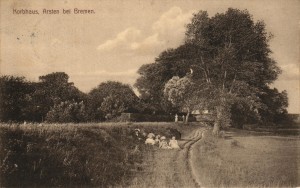 Weg zum Korbhaus - Postkarte von 1913